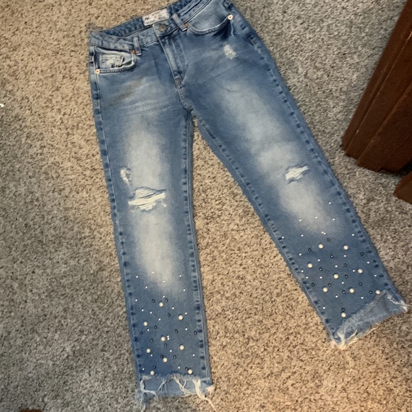 Free people jeans with pearls - Picture 4 of 7